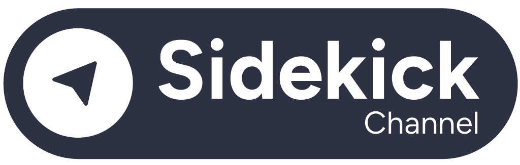 Sidekick Channel button — for dark backgrounds